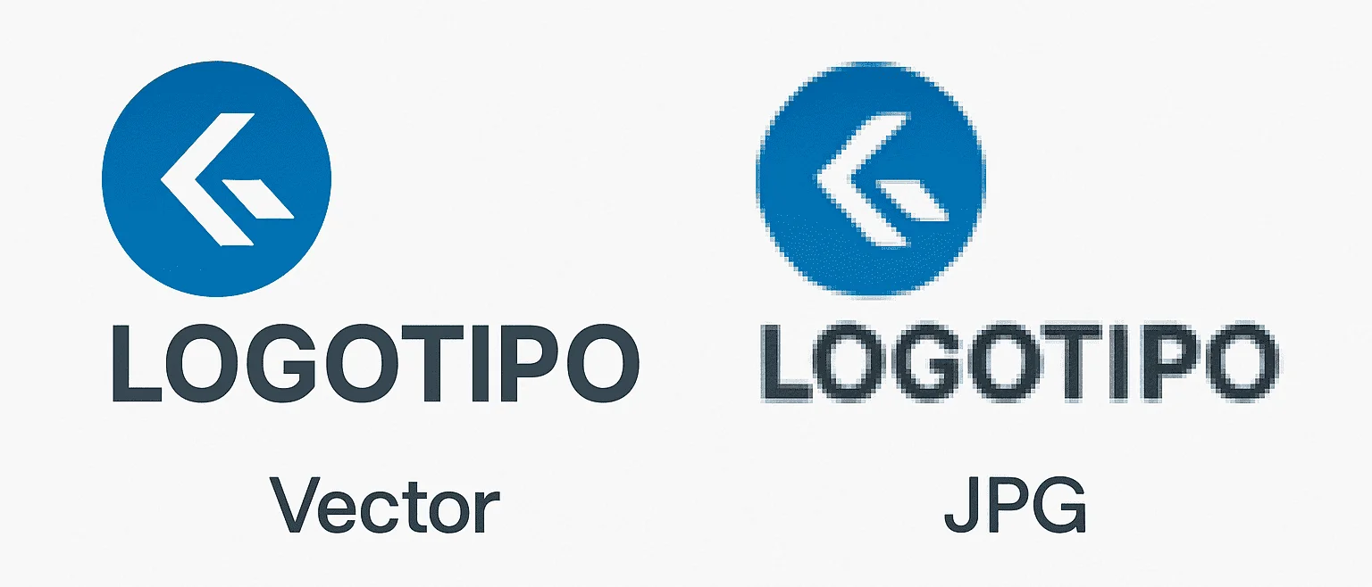 Vectores vs mapas de bits comparativo visual